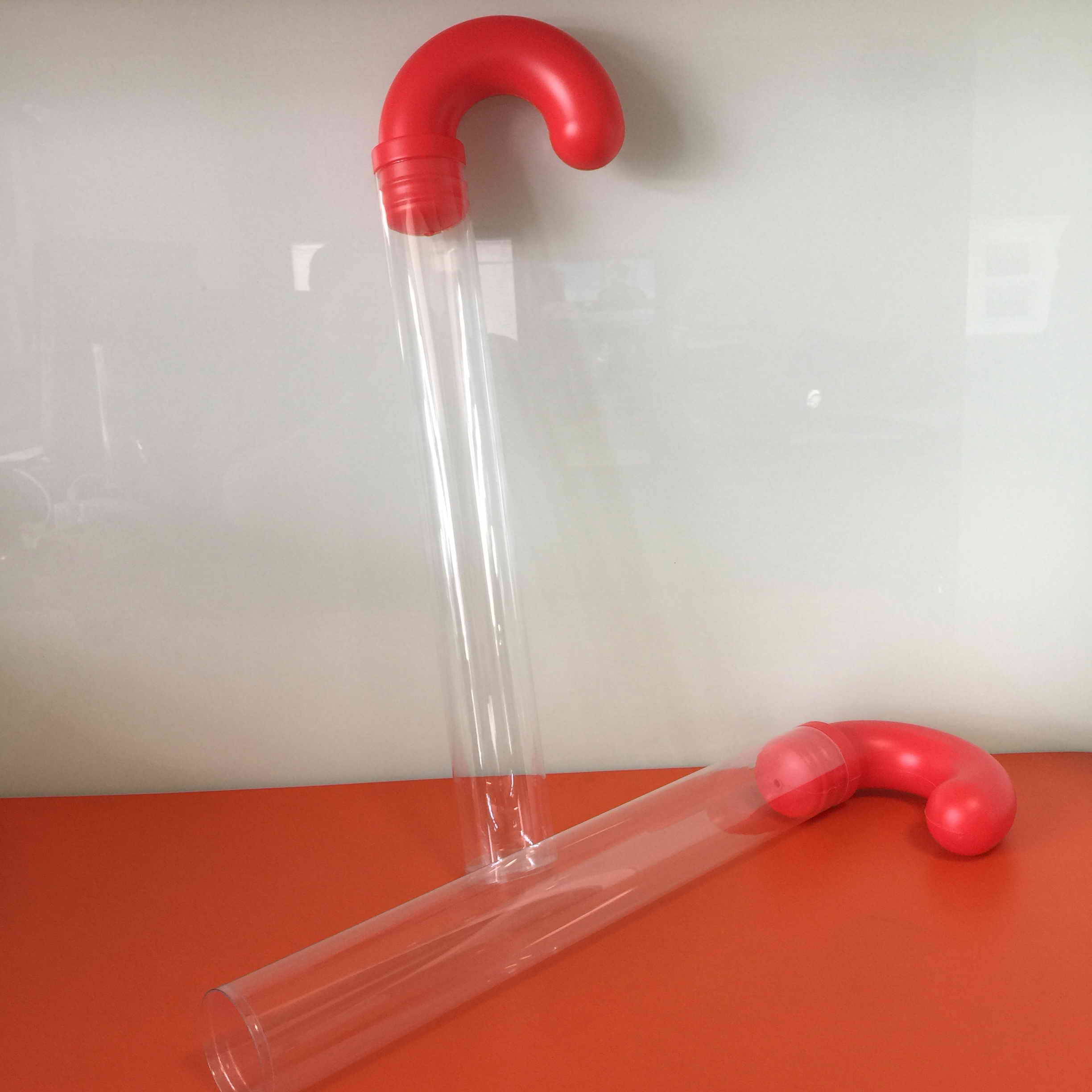 clear plastic candy cane tubes,candy cane tube,clear cane tubes